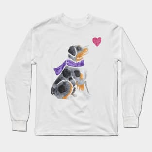 Watercolour Australian Shepherd Long Sleeve T-Shirt